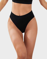 Solid Color Drop Waist Thong Seamless Sport Panties (9 pcs)